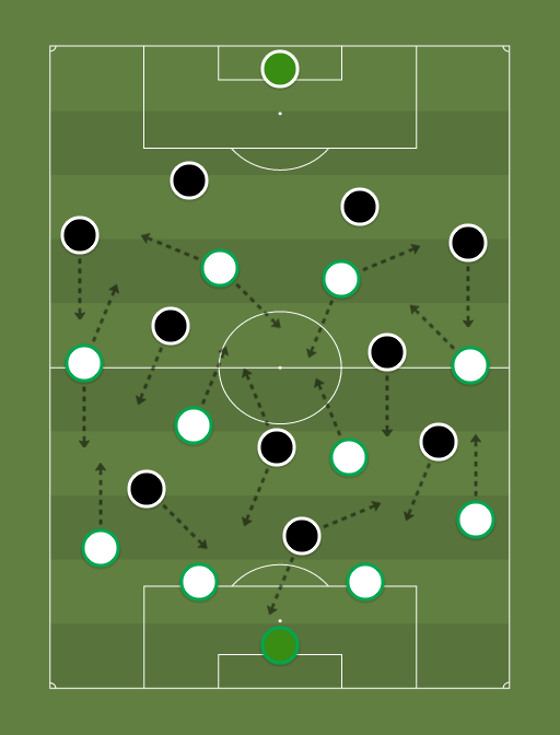 Coritiba vs Botafogo - Football tactics and formations